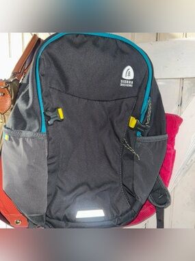 Sierra Designs Women's Gray Backpack with Teal Trim